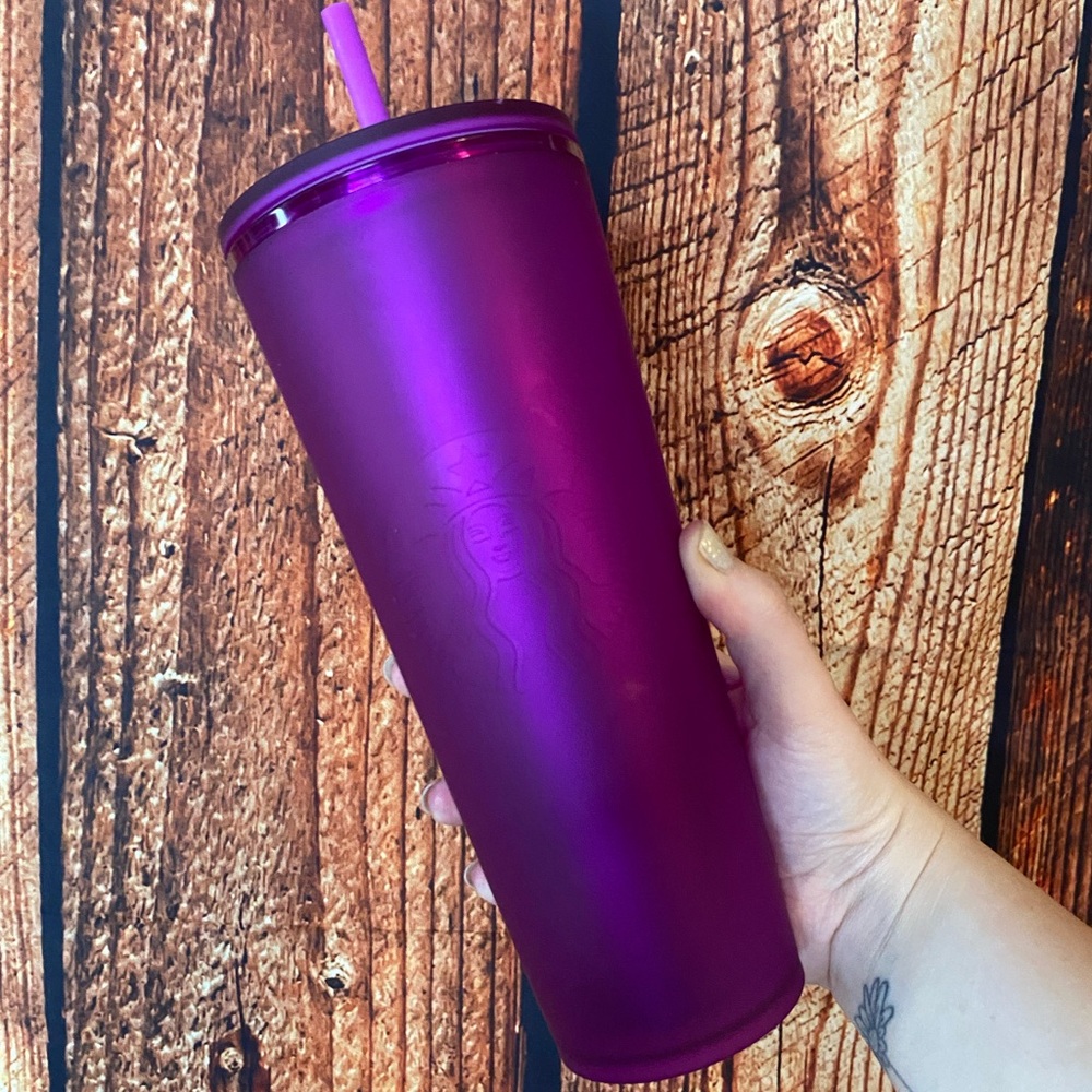 Starbucks Venti (24 oz) Cold Cup Matte Purple